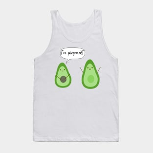 Funny Avocado Cartoon Tank Top